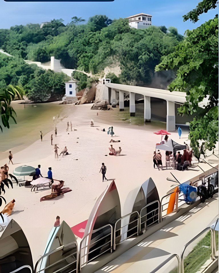 VISTA mar, piscina, varanda, garagem, mini mercado