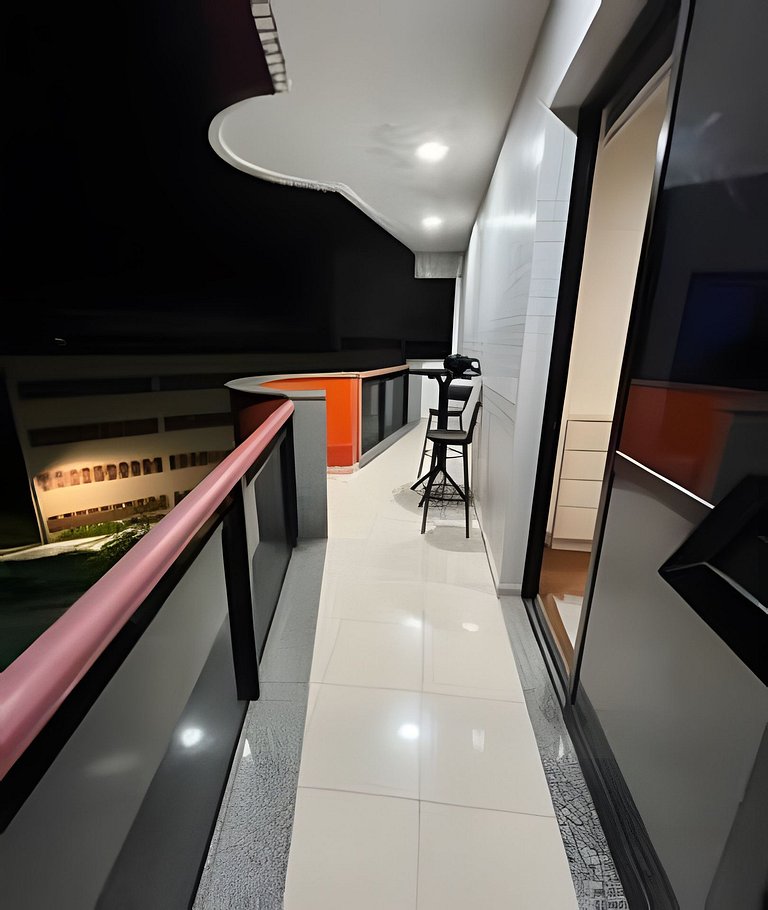 VISTA mar, piscina, varanda, garagem, mini mercado