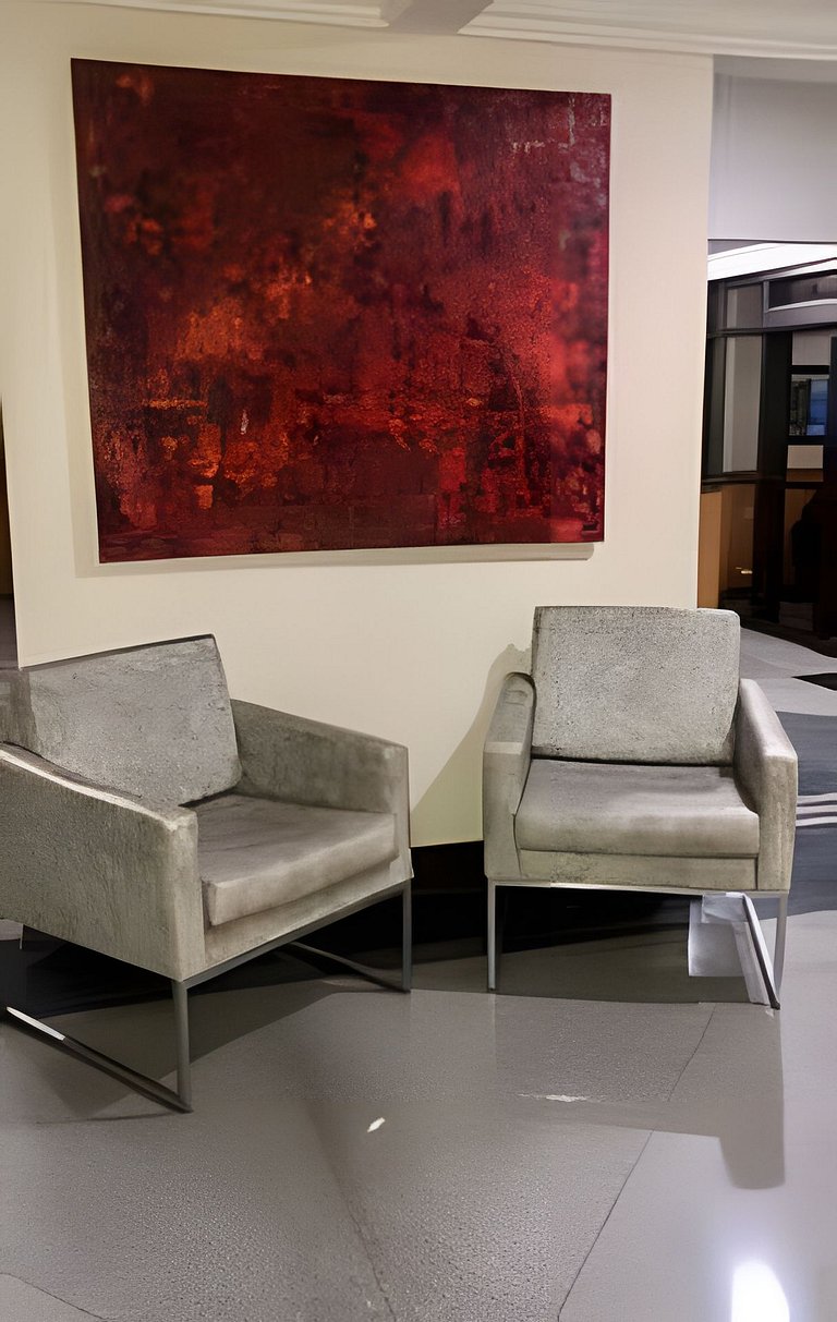 Apto para CASAL, varanda, garagem, piscina e sauna