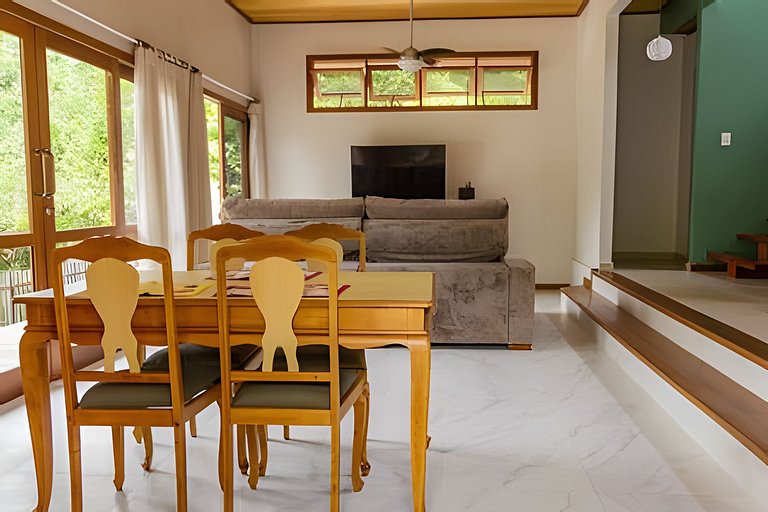 Alter, 3 dorms, paz e natureza a 100m da praia