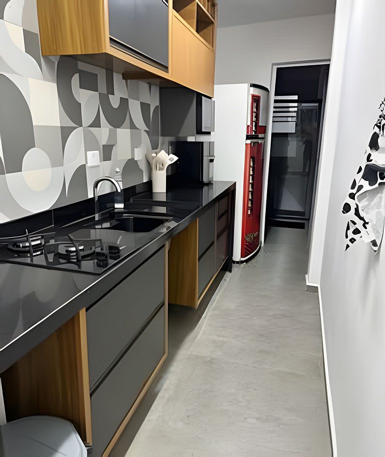 Pé na areia , vista mar , Wi-Fi e varanda !