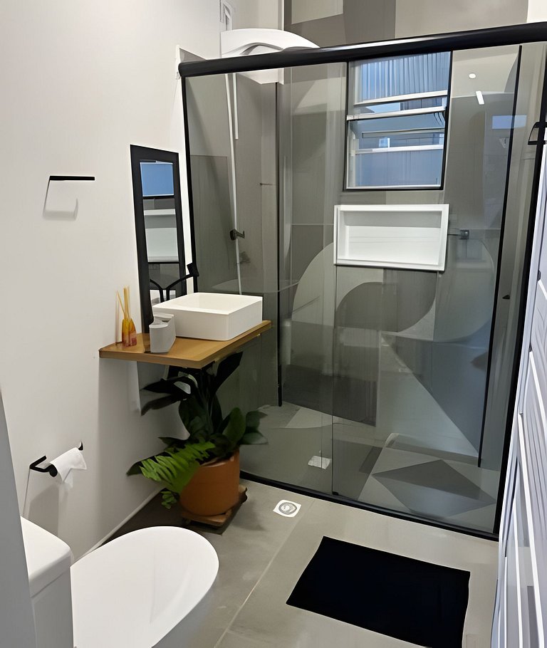 Pé na areia , vista mar , Wi-Fi e varanda !