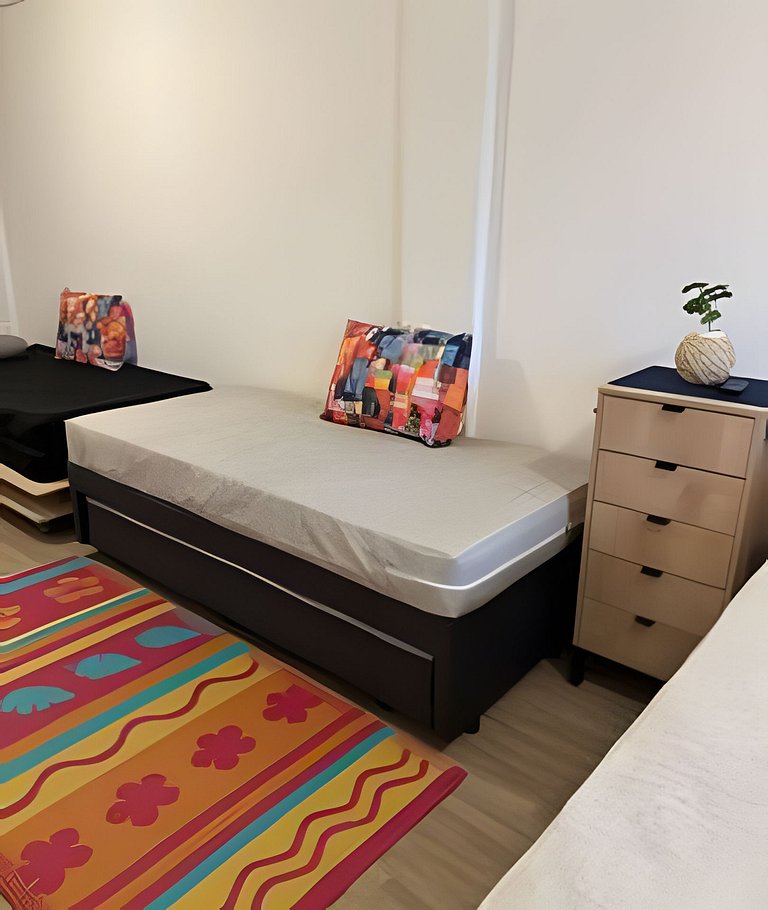 Pé na areia , vista mar , Wi-Fi e varanda !