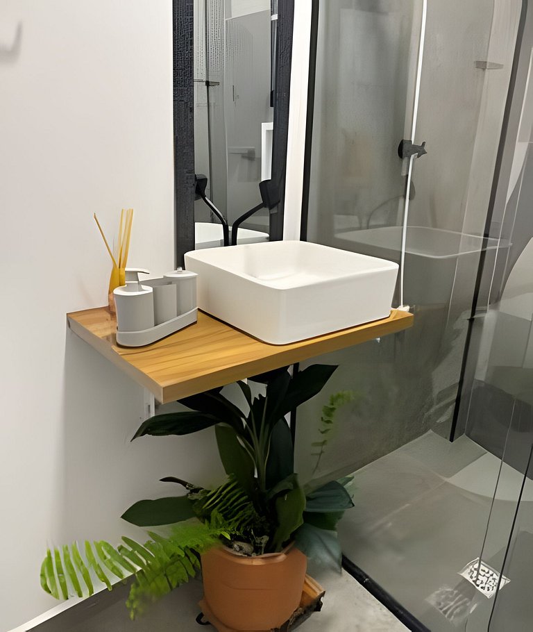 Pé na areia , vista mar , Wi-Fi e varanda !