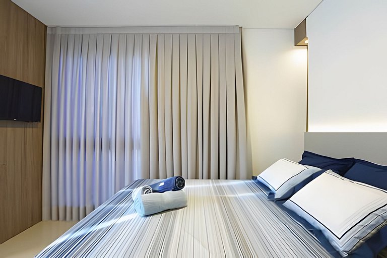 Cobertura 2quartos, wifi 1gb, ar-condicionado, 3wc