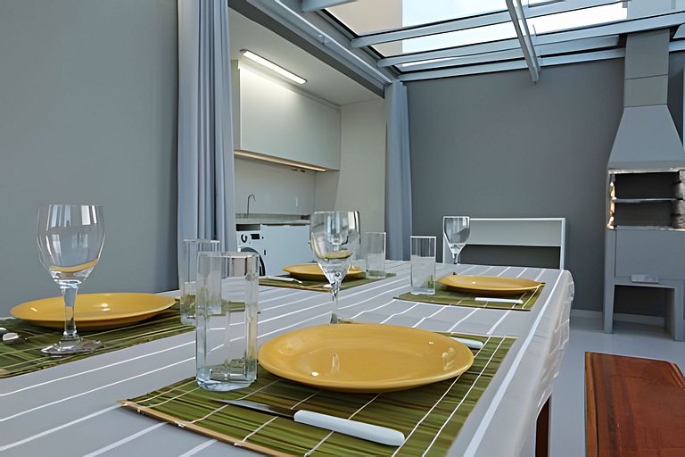 Cobertura 2quartos, wifi 1gb, ar-condicionado, 3wc