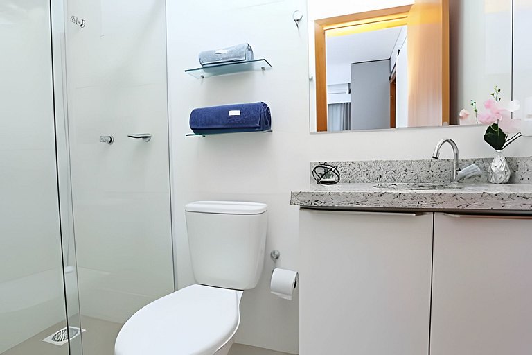 Cobertura 2quartos, wifi 1gb, ar-condicionado, 3wc