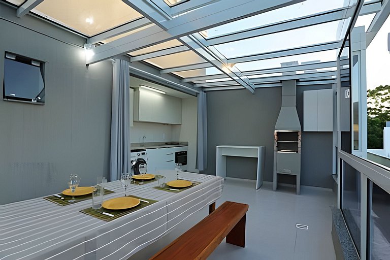 Cobertura 2quartos, wifi 1gb, ar-condicionado, 3wc