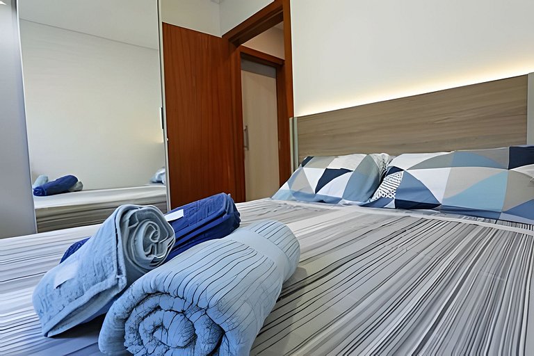 Cobertura 2quartos, wifi 1gb, ar-condicionado, 3wc