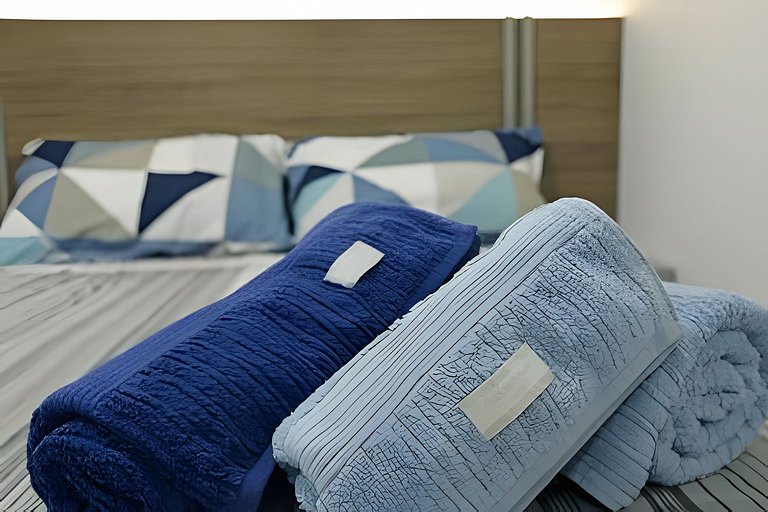 Cobertura 2quartos, wifi 1gb, ar-condicionado, 3wc