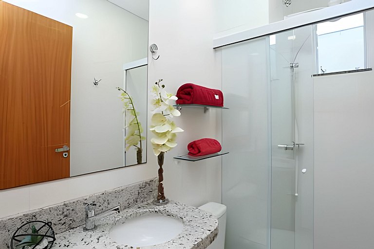 Cobertura 2quartos, wifi 1gb, ar-condicionado, 3wc