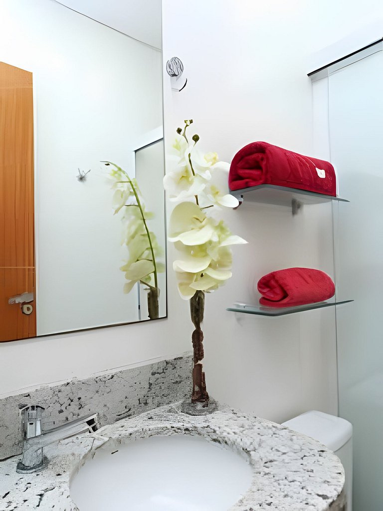 Cobertura 2quartos, wifi 1gb, ar-condicionado, 3wc