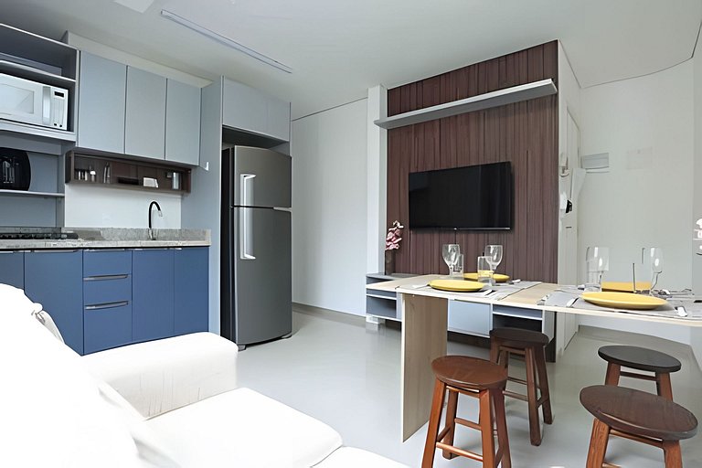 Cobertura 2quartos, wifi 1gb, ar-condicionado, 3wc