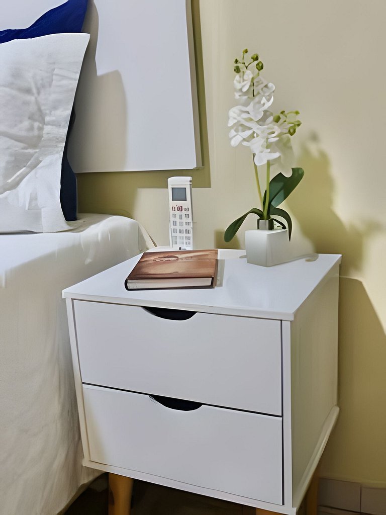 Vista Cristo a 300 metros da Praia de Copacabana.