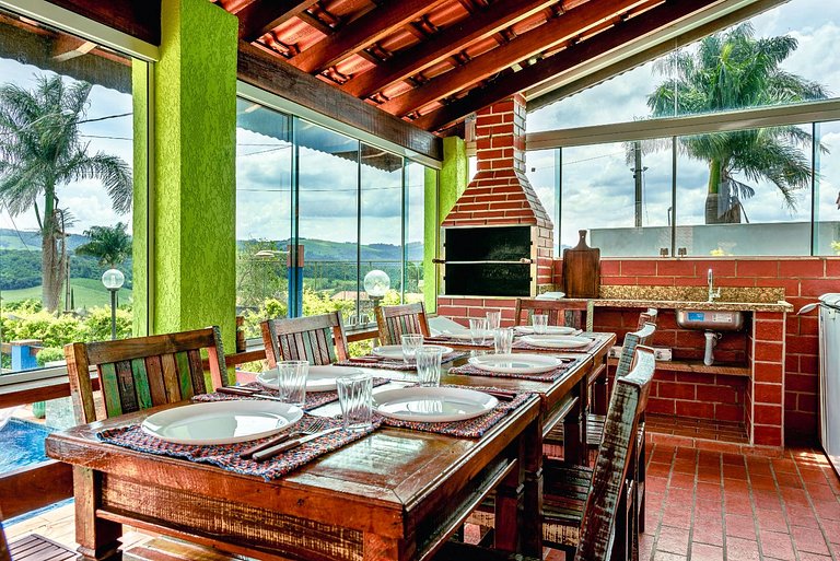 Chácara com VISTA para as Montanhas ; PET FRIENDLY