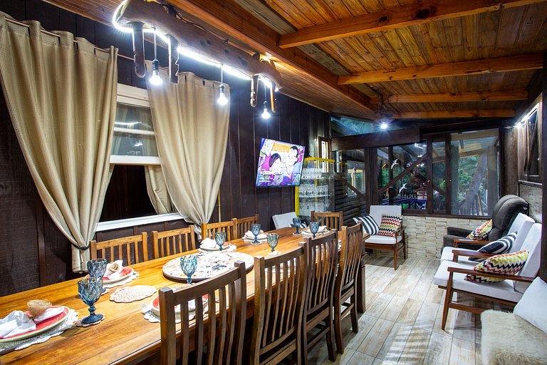 Piscina aquecida 32g casa 3 quartos hidro