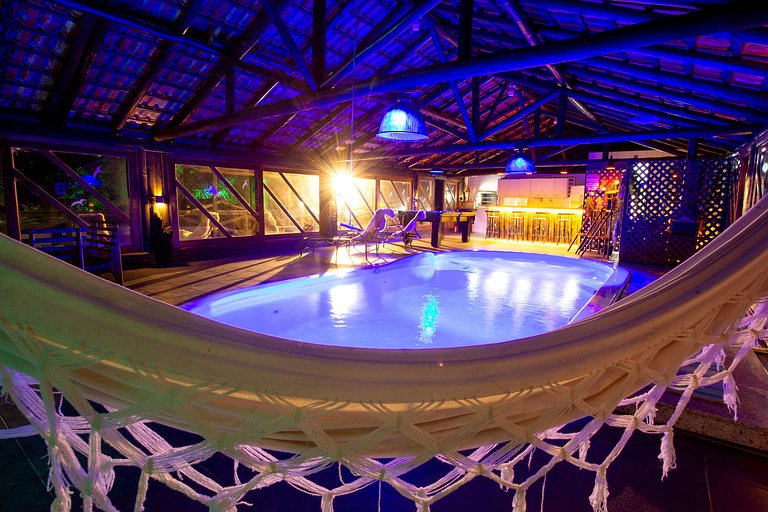 Piscina aquecida 32g casa 3 quartos hidro