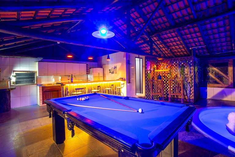 Piscina aquecida 32g casa 3 quartos hidro