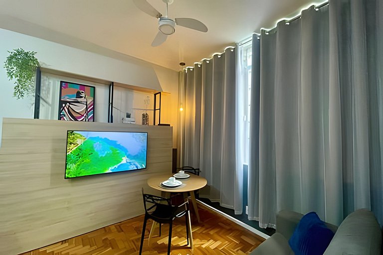 Vista Cristo y mar 300m de la playa de Copacabana