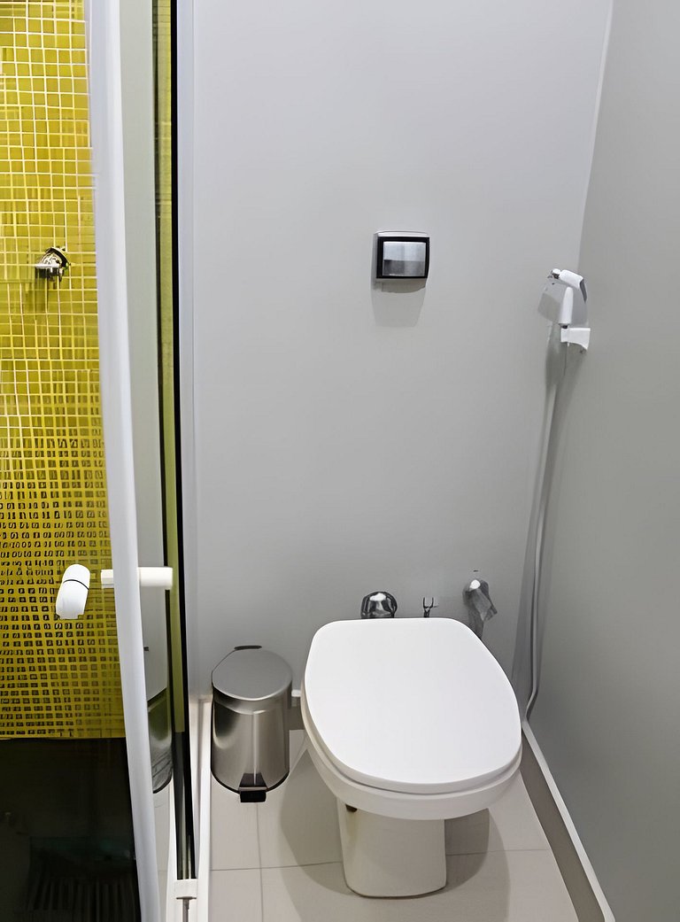 View of Christ and sea 300m from Copacabana beach