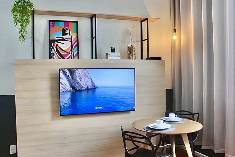 Vista Cristo y mar 300m de la playa de Copacabana