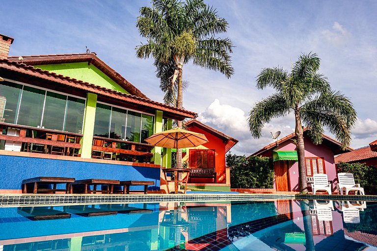 Chácara Top com Vista das Montanhas, PET Friendly