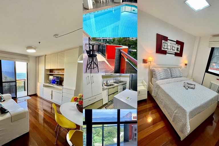 VISTA mar, piscina, varanda, garagem, mini mercado