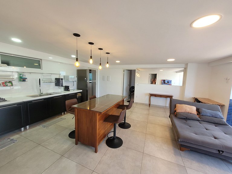 João Pessoa: a dois passos do paraíso -2 suítes com A/C, vis