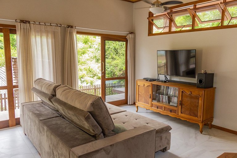 Alter, 3 dorms, paz e natureza a 100m da praia