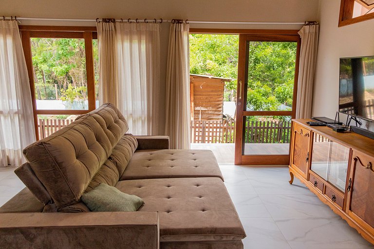 Alter, 3 dorms, paz e natureza a 100m da praia